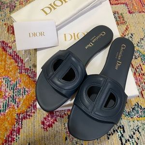 SOLD;Dior D-Club Slide; includes box and 2 dust bags
